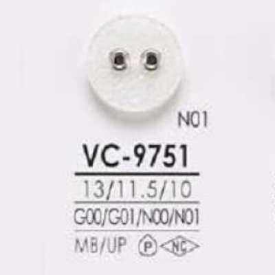 VC9751 Cúc 2 Lỗ Mặt Trước Bằng đồng Thau/nhựa Resin Polyester