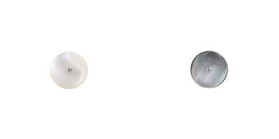 SMW4000 Cúc Chân Khoen Tròn Bằng Vỏ Trai Takase, Ngọc Trai đen/đồng Thau