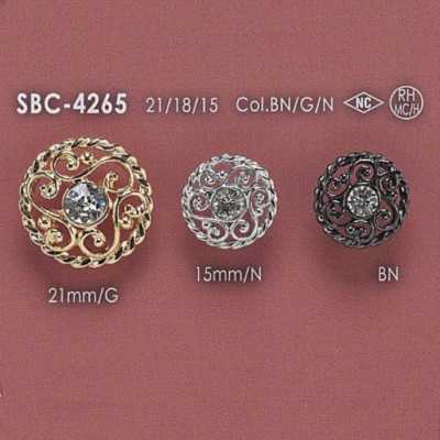 SBC4265 Cúc Chân Khoen Tròn Làm Bằng Thủy Tinh/hợp Kim Kim Loại