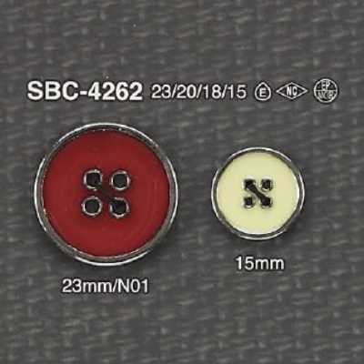 SBC4262 Cúc 4 Lỗ Mặt Bằng Nhựa Epoxy/kim Loại Cao Cấp