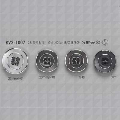RVS1007 Cúc 4 Lỗ Lộ Mặt Làm Từ Nhôm/nhựa Resin