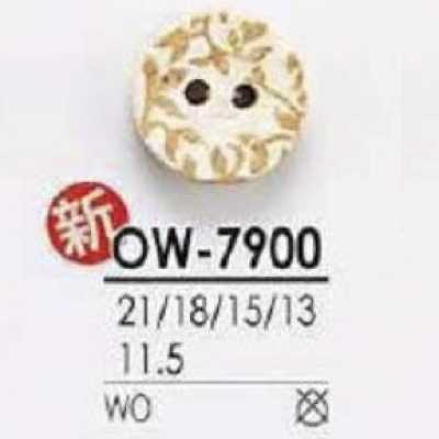 OW7900 Cúc Gỗ 2 Lỗ Mặt