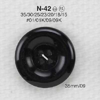 N42 Cúc 4 Lỗ Bằng Nhựa Resin Nylon