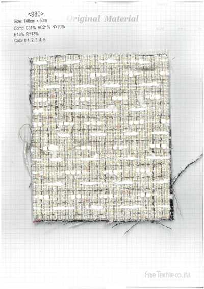 980 Sợi Fancy Tweed Mùa Hè