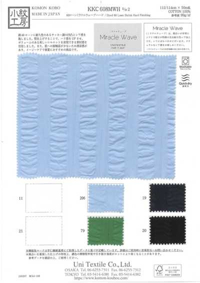 KKC608MWH-2 Vải Cotton Lawn 60 Miracle Wave Cứng