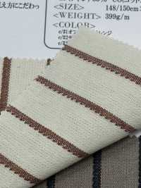 OM43601 Vải Lanh Cotton Sọc đơn Giản Oharayaseni Ảnh phụ