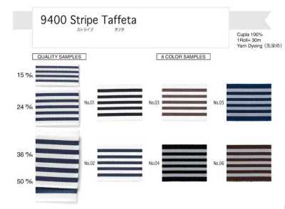 9400 Lụa Taffeta Kẻ Sọc