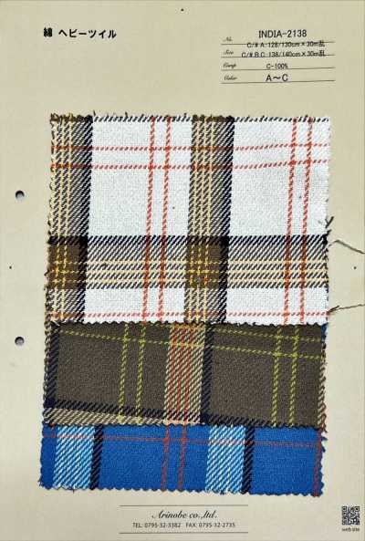 INDIA-2138 Twill Cotton Dày