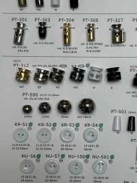 PT312 Nhựa Resin Chặn Dây 2 Lỗ (Phần Lò Xo Bằng đồng)[Mặt Thắt Lưng Và Móc] DAIYA BUTTON Ảnh phụ
