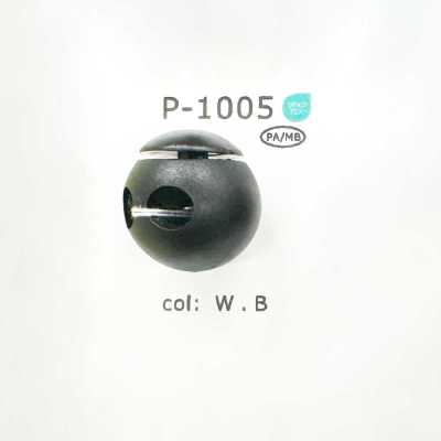 P1005 Đầu Khoá Dây Hình Tròn 2 Lỗ Bằng Nhựa Nylon Resin
