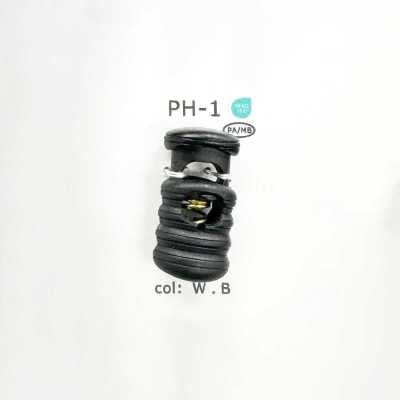 PH1 Đầu Khoá Dây 1 Lỗ Dạng Dọc Bằng Nhựa Nylon, Mờ