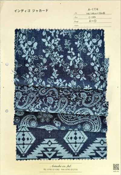 A-1774 Jacquard Nhuộm Chàm