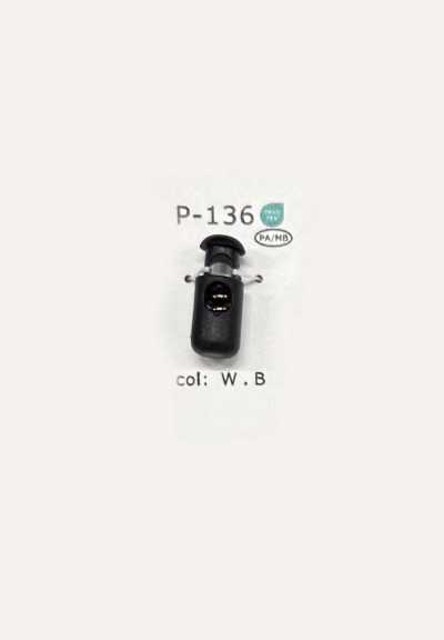 P136 Đầu Khóa Dây 1 Lỗ Bằng Nhựa Resin
