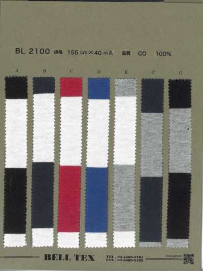BL2100 Vải Cotton Tenjiku Sọc Ngang 40/2