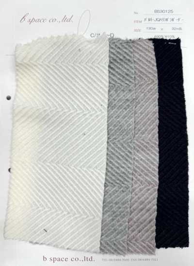 BS30125 Jacquard Xương Cá Sọc Ngang Dày