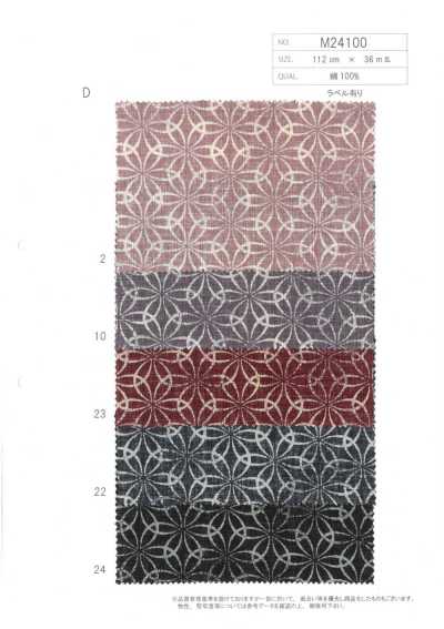 M24100-D Vải In Dobby Cotton