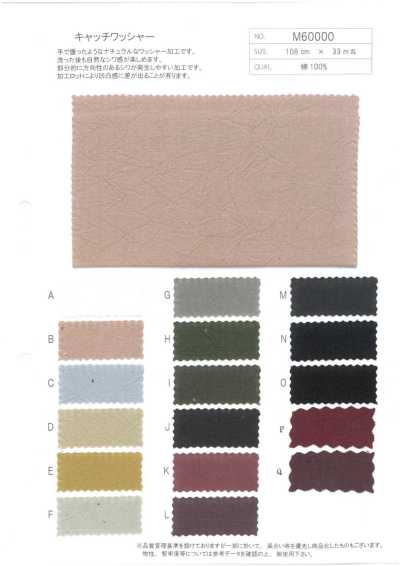 M60000 Vải Mộc Cotton Xử Lý Wash Nhăn