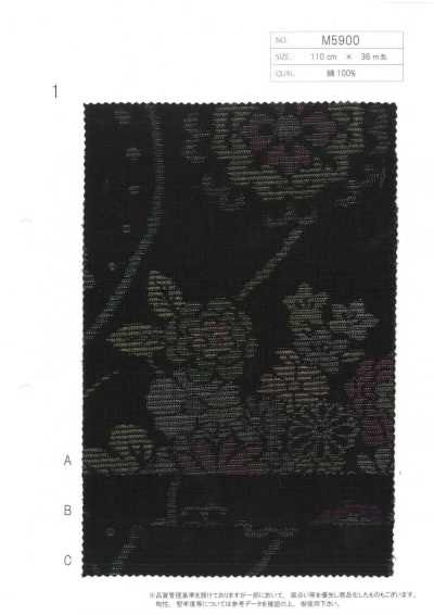 M5900-1 Vải In Cotton Dobby