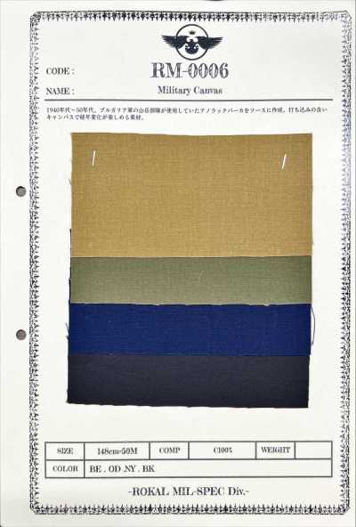 RM-0006 Vải Canvas Quân Sự