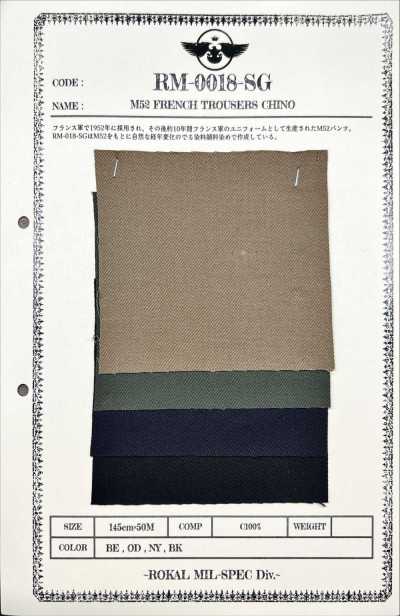 RM-0018-SG Quần Chino Kiểu Pháp M-52