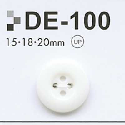 DE100 Cúc 4 Lỗ Bằng Nhựa Resin Polyester