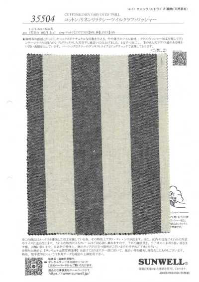35504 Twill Cotton/linen Relaxed, Xử Lý Wash Thủ Công