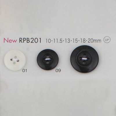 RPB201 Cúc Nhựa Resin PET Tái Chế Sản Xuất Tại Nhật Bản, 4 Lỗ