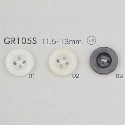 GR105S Cúc Pha 25% Nhựa PET Tái Chế, Có Viền, 4 Lỗ, Chứng Nhận GRS