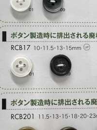 RCB17 Cúc 4 Lỗ Viền Nhựa Resin Polyester DAIYA BUTTON Ảnh phụ