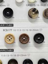 RCB177 Cúc 4 Lỗ Viền Nhựa Resin Polyester DAIYA BUTTON Ảnh phụ
