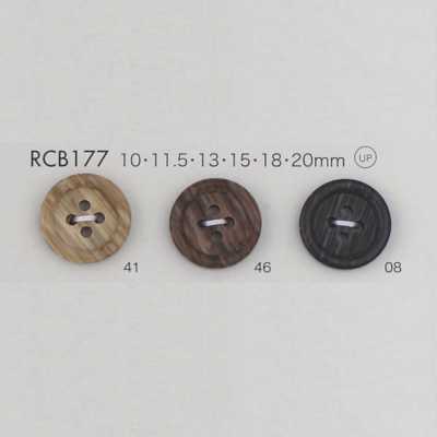 RCB177 Cúc 4 Lỗ Có Viền Bằng Nhựa Resin Polyester