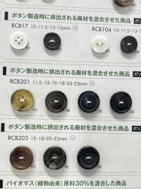 RCB201 Cúc 4 Lỗ Viền Nhựa Resin Polyester DAIYA BUTTON Ảnh phụ