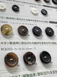 RCB201 Cúc 4 Lỗ Viền Nhựa Resin Polyester DAIYA BUTTON Ảnh phụ