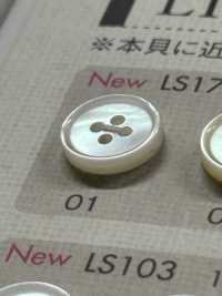 LS17 Cúc 4 Lỗ Viền Nhựa Resin Polyester DAIYA BUTTON Ảnh phụ