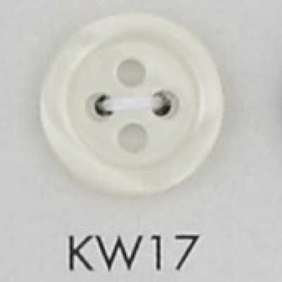KW17 Cúc 4 Lỗ Có Viền Bằng Nhựa Polyester