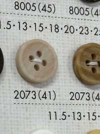2073 Cúc 4 Lỗ Viền Nhựa Resin Polyester Ảnh phụ