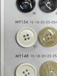 MY154 Cúc 4 Lỗ Kiểu Trâu Nhựa Resin Polyester DAIYA BUTTON Ảnh phụ
