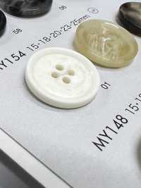 MY154 Cúc 4 Lỗ Kiểu Trâu Nhựa Resin Polyester DAIYA BUTTON Ảnh phụ