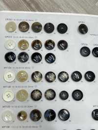 MY154 Cúc 4 Lỗ Kiểu Trâu Nhựa Resin Polyester DAIYA BUTTON Ảnh phụ