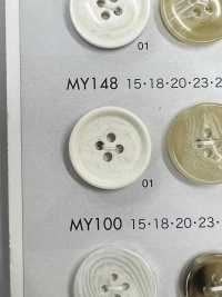 MY148 Cúc 4 Lỗ Kiểu Trâu Nhựa Resin Polyester DAIYA BUTTON Ảnh phụ
