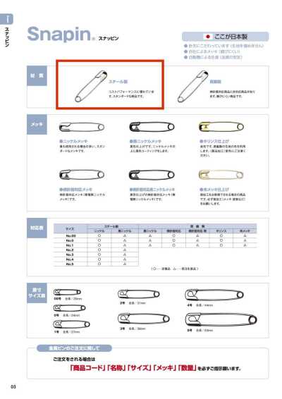 SNAPIN-STEEL Snapin® Ghim Cài An Toàn Bằng Thép