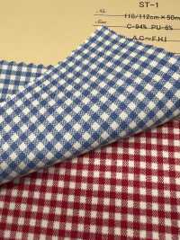 ST-1 Co Giãn Gingham[Vải] ARINOBE CO., LTD. Ảnh phụ