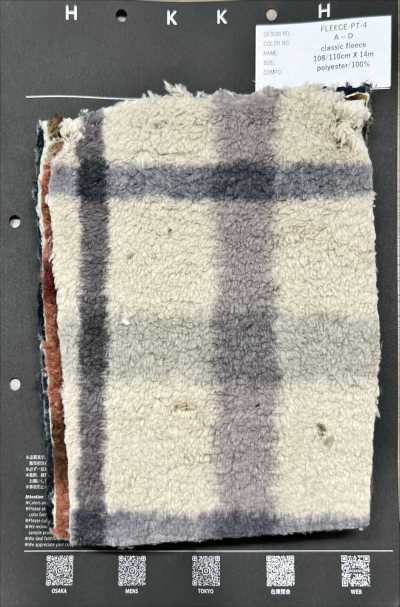 FLEECE-PT-4 Fleece Cổ điển In Họa Tiết Kẻ Caro
