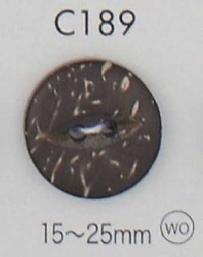 C189 Cúc 2 Lỗ Bằng Gỗ Tự Nhiên