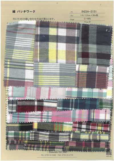 INDIA-2151 Chắp Mảnh Cotton