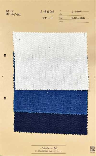 A-6006 Vải Dày Selvedge Chàm