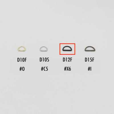D12F Khoen Chữ D Làm Tay Kéo Gắn Thêm Cho Slider YKK 12MM (Dùng Cho Cỡ Từ 5 Trở Lên)