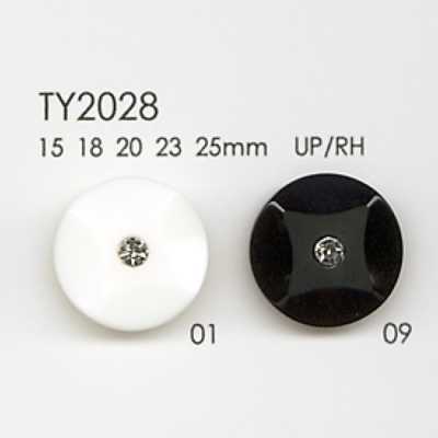 TY2028 Cúc Làm Từ Nhựa Resin Polyester/đá Rhinestone