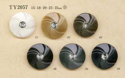 TY2057 Cúc Làm Từ Nhựa Polyester/đá Pha Lê