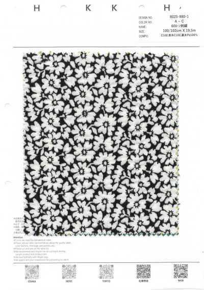 8025-880-1 Thêu Trên Vải Cotton Lawn 60